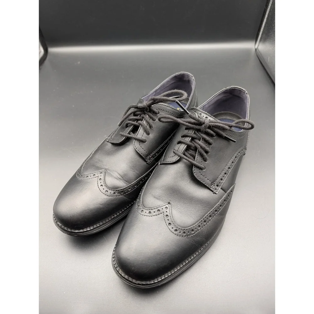Cole Haan Men's Original Grand Classic Wingtip Oxford Black C27984 Size 11.5